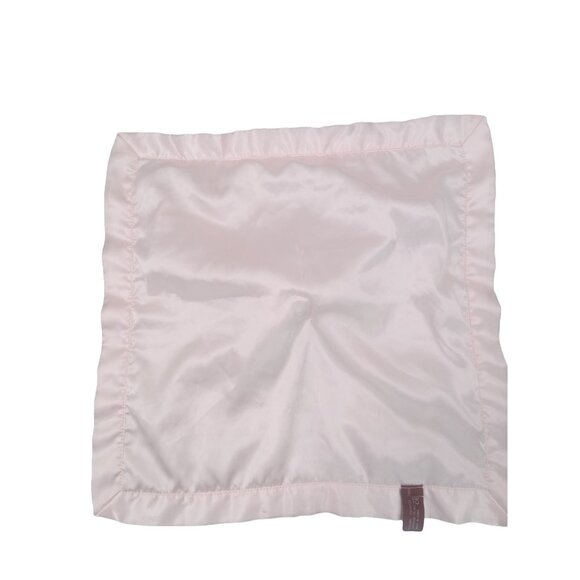 Bearington Collection Pink Fleece Satin Lovey Teddy Bear Rattle ABC Block Plush - Picture 5 of 9